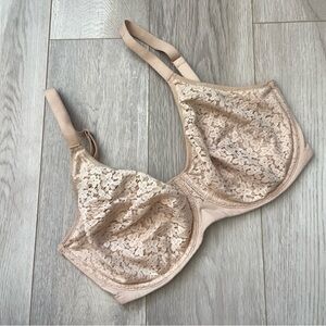 Chantelle Norah Bra comfort underwire Nude (size 32DDDD) casual everyday